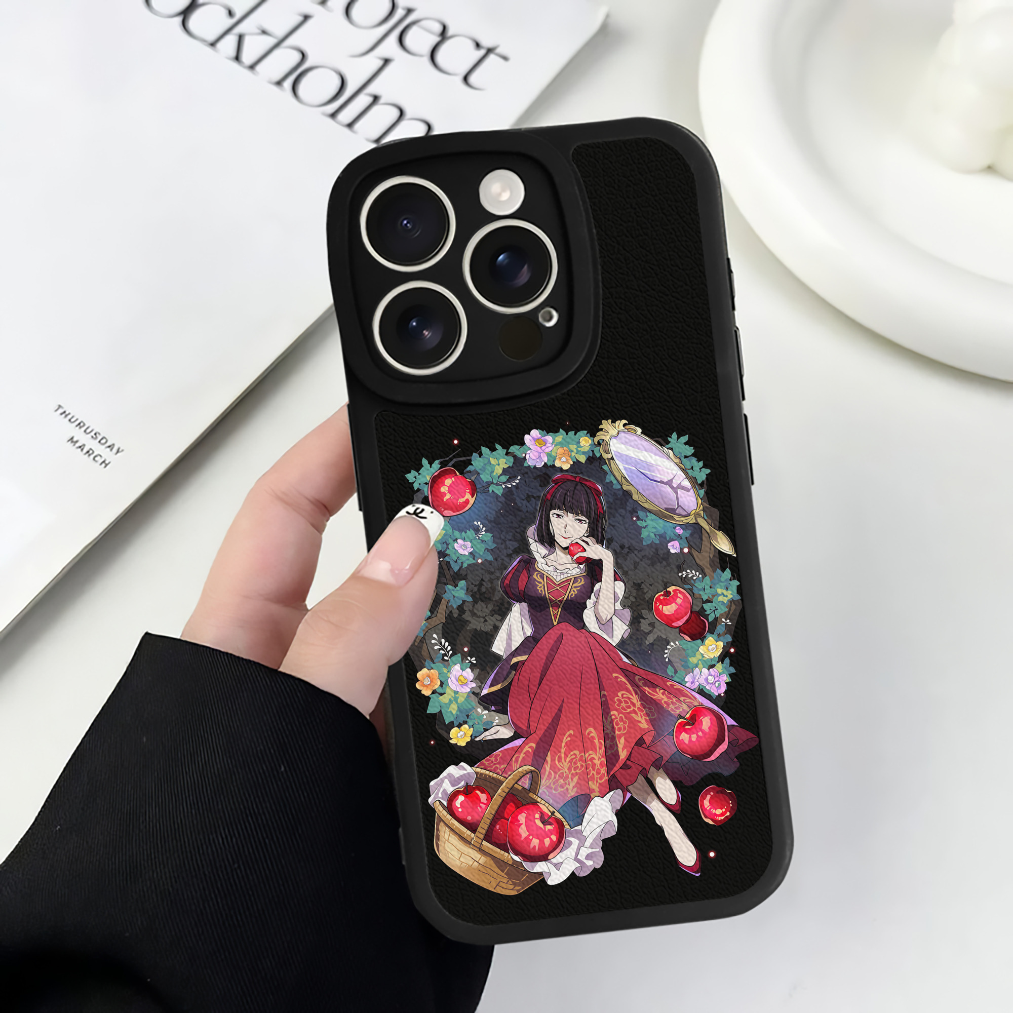 （画像用） 文豪ストレイドッグス Bungo Stray Dogs 【iPhone 16シリーズ対応】シリコンスマホケース（レザー調） 材質：シリコン